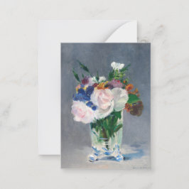 Edouard Manet - Blume in einer Kristallvase Mitteilungskarte