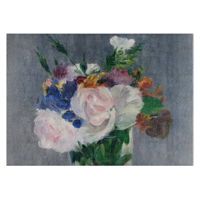 Edouard Manet - Blume in einer Kristallvase Schneidebrett (Vorderseite)