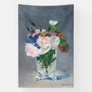 Edouard Manet - Blumen in einer Kristallvase Banner