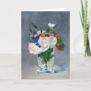 Edouard Manet - Blumen in einer Kristallvase Karte