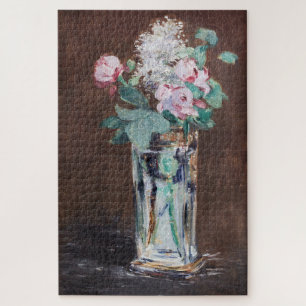 Edouard Manet - Blumen in einer Kristallvase Puzzle