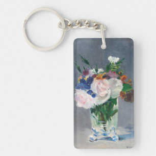 Edouard Manet - Blumen in einer Kristallvase Schlüsselanhänger