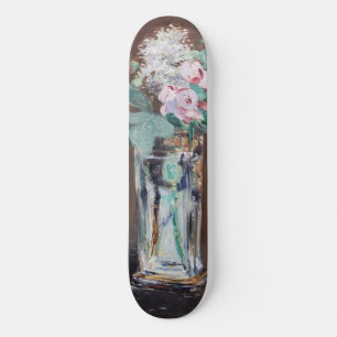 Edouard Manet - Blumen in einer Kristallvase Skateboard