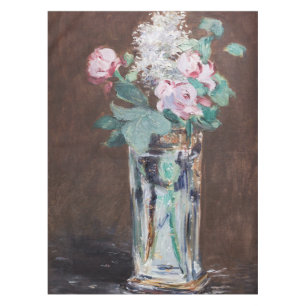 Edouard Manet - Blumen in einer Kristallvase Tischdecke