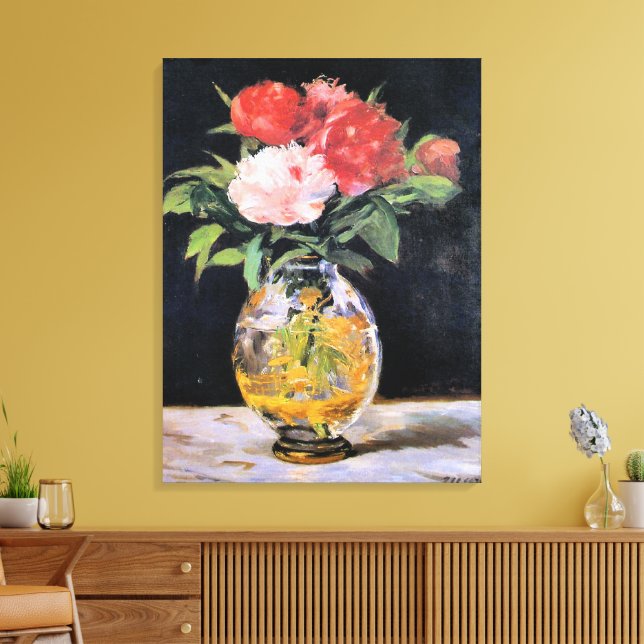 Edouard Manet - Blumenstrauß, Leinwanddruck (Insitu (Wohnzimmer))