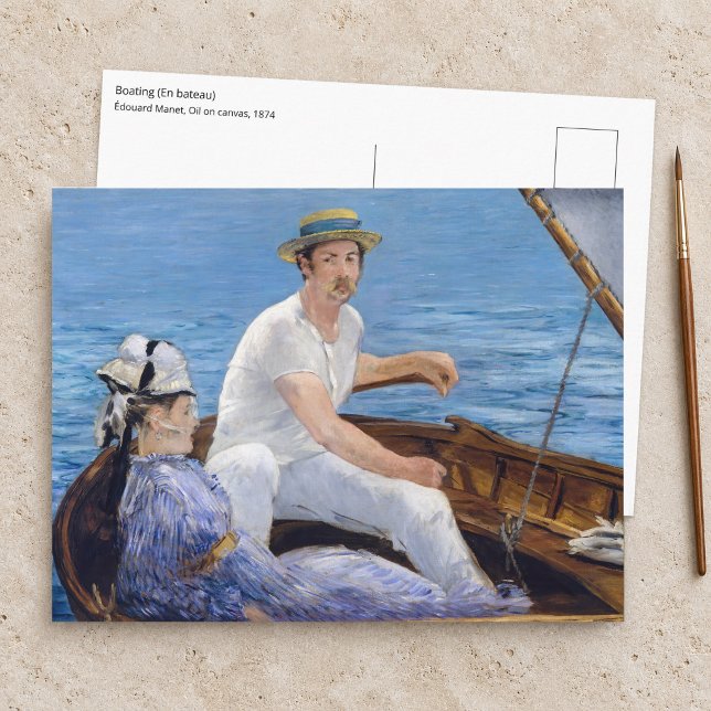 Edouard Manet - Boot Postkarte (Von Creator hochgeladen)