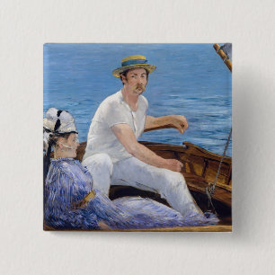 Edouard Manet - Bootsfahrt Button