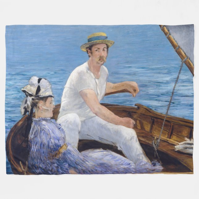 Edouard Manet - Bootsfahrt Fleecedecke (Vorderseite (Horizontal))