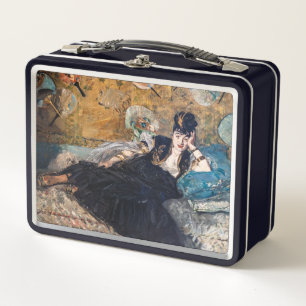 Edouard Manet - Dame mit Fächern Metall Brotdose