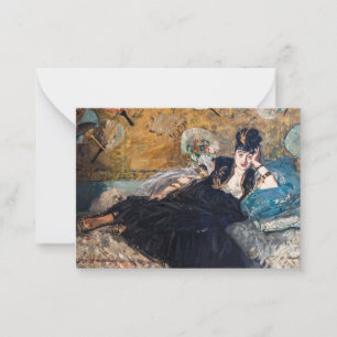 Edouard Manet - Dame mit Fächern Mitteilungskarte