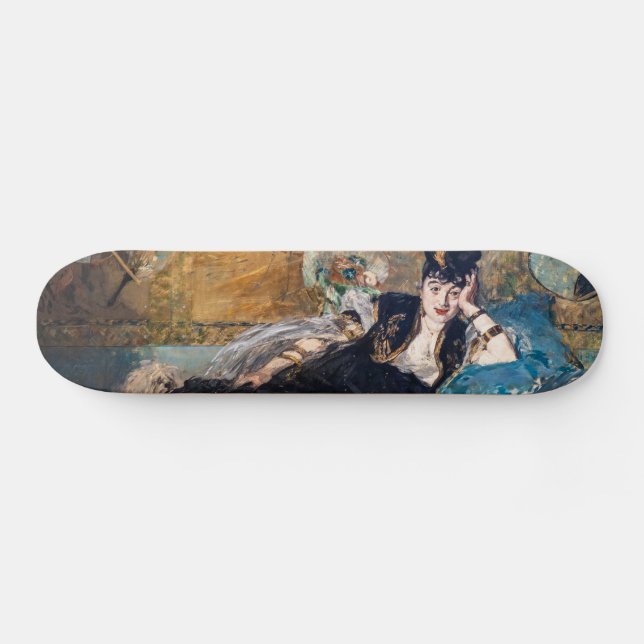 Edouard Manet - Dame mit Fächern Skateboard (Horizontal)