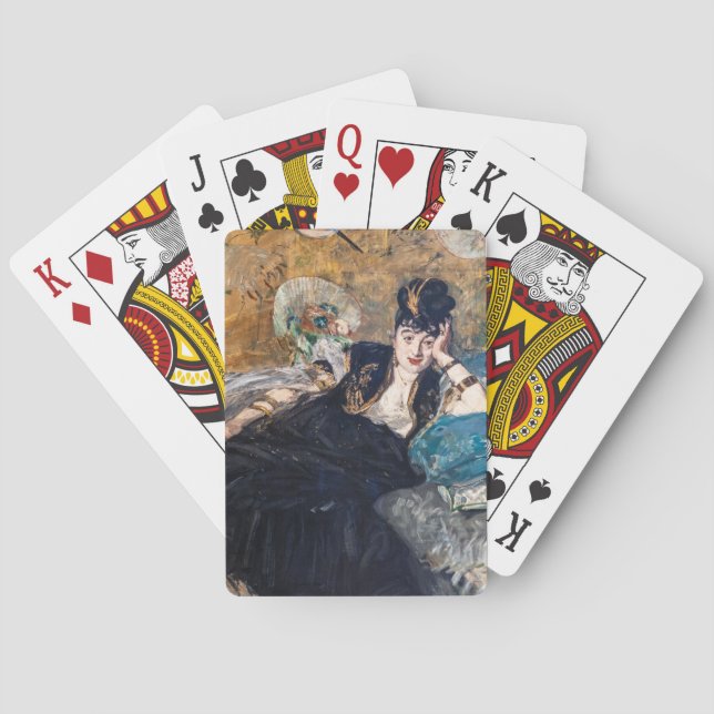 Edouard Manet - Dame mit Fächern Spielkarten (Rückseite)