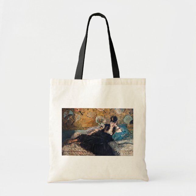 Edouard Manet - Dame mit Fächern Tragetasche (Vorne)