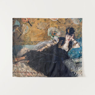 Edouard Manet - Dame mit Fächern Wandteppich
