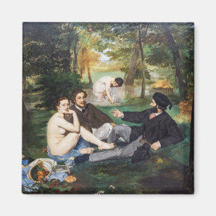 Edouard Manet - Das Frühstück im Freien Magnet