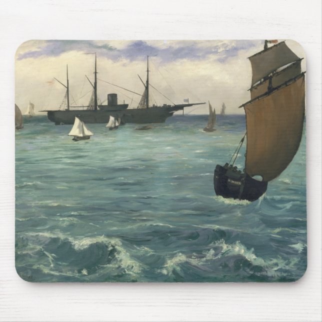 Edouard Manet | das Kearsarge in Boulogne Mousepad (Vorne)