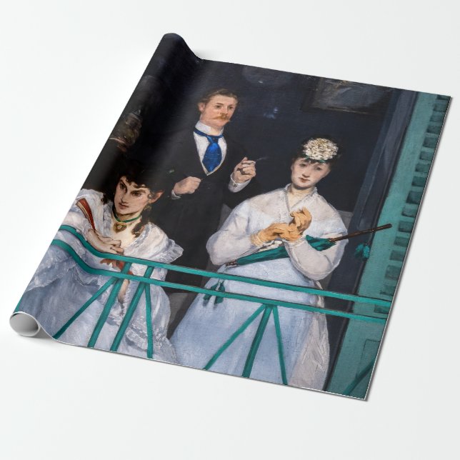 Edouard Manet - Der Balkon / Le Balcon Geschenkpapier (Ungerollt)