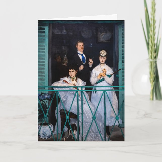 Edouard Manet - Der Balkon / Le Balcon Karte (Vorderseite)