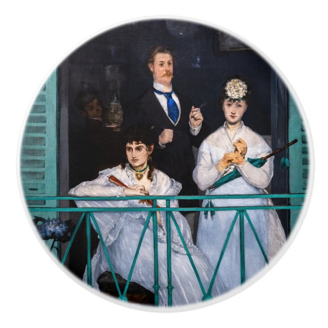 Edouard Manet - Der Balkon / Le Balcon Keramikknauf (Vorderseite)