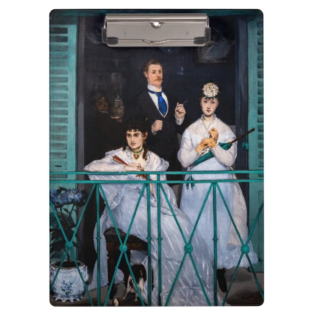 Edouard Manet - Der Balkon / Le Balcon Klemmbrett (Vorderseite)