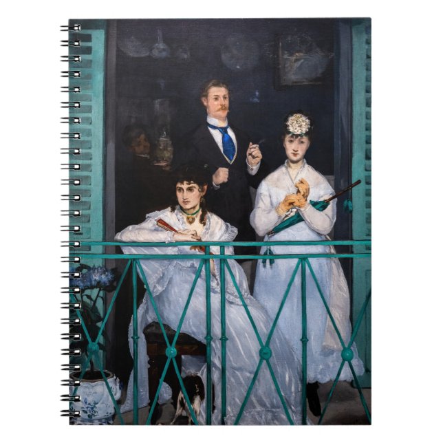 Edouard Manet - Der Balkon / Le Balcon Notizblock (Vorderseite)