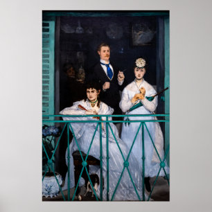 Edouard Manet - Der Balkon / Le Balcon Poster