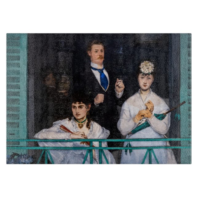 Edouard Manet - Der Balkon / Le Balcon Schneidebrett (Vorderseite)