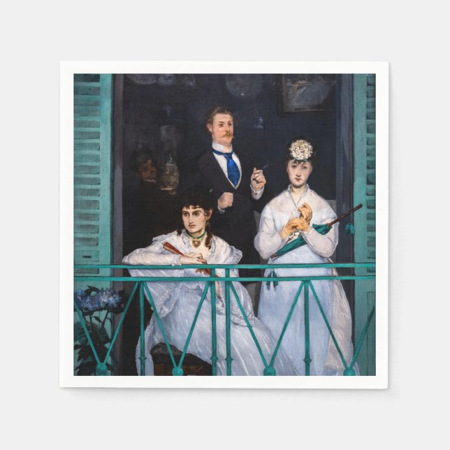 Edouard Manet - Der Balkon / Le Balcon Serviette (Vorderseite)