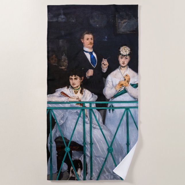 Edouard Manet - Der Balkon / Le Balcon Strandtuch (Vorderseite)