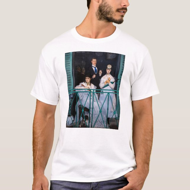 Edouard Manet - Der Balkon / Le Balcon T-Shirt (Vorderseite)