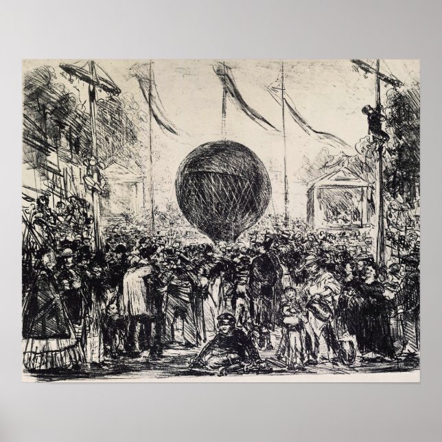Edouard Manet - Der Ballon Poster (Vorne)
