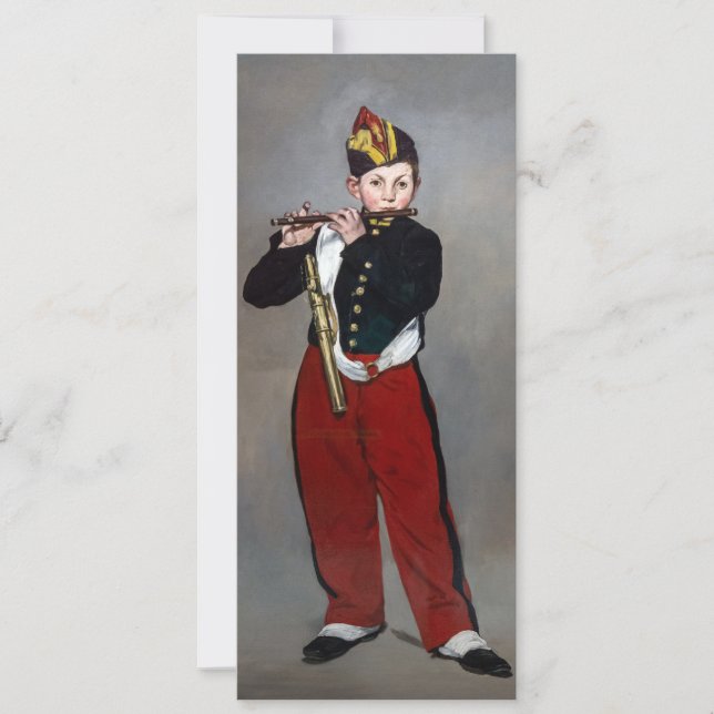 Edouard Manet - Der Faib / Young Flutist Einladung (Vorderseite)