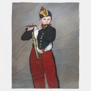 Edouard Manet - Der Faib / Young Flutist Fleecedecke