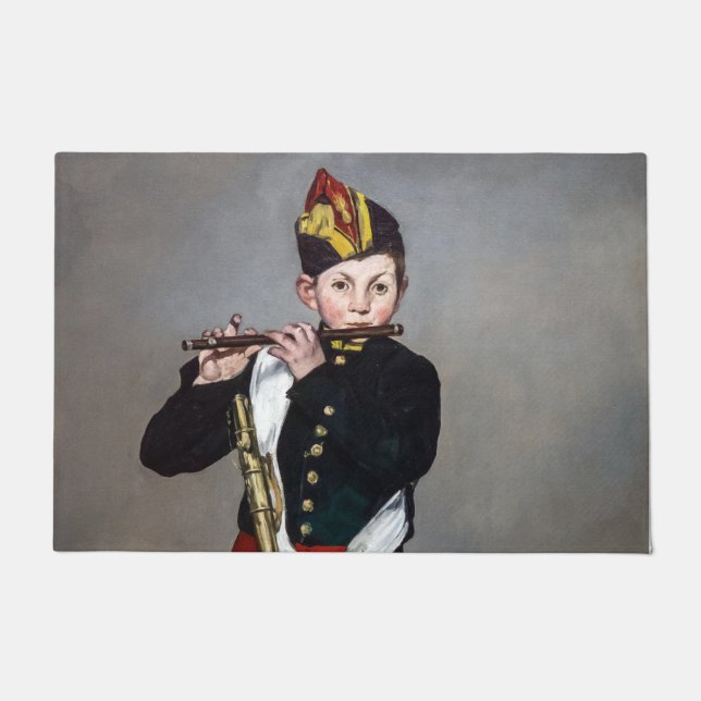 Edouard Manet - Der Faib / Young Flutist Fußmatte (Vorderseite)
