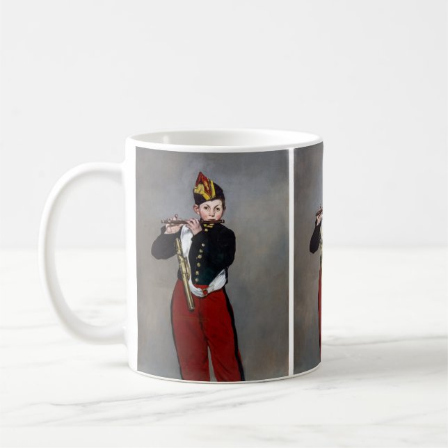 Edouard Manet - Der Faib / Young Flutist Kaffeetasse (Links)