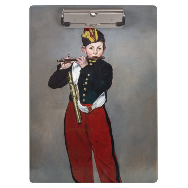 Edouard Manet - Der Faib / Young Flutist Klemmbrett (Vorderseite)