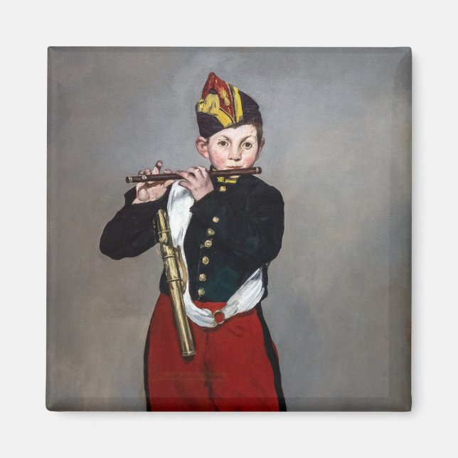 Edouard Manet - Der Faib / Young Flutist Magnet (Vorne)