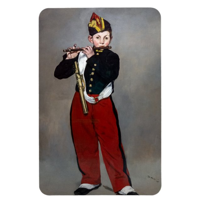 Edouard Manet - Der Faib / Young Flutist Magnet (Vertikal)