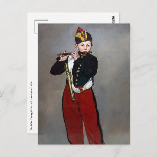 Edouard Manet - Der Faib / Young Flutist Postkarte