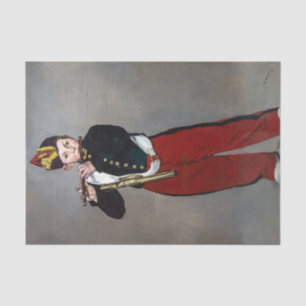 Edouard Manet - Der Faib / Young Flutist Seidenpapier