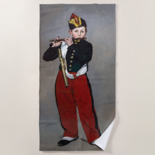 Edouard Manet - Der Faib / Young Flutist Strandtuch