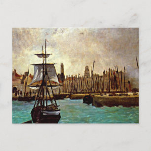 Edouard Manet - Der Hafen von Bordeaux Postkarte