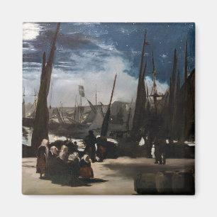Edouard Manet - Der Hafen von Boulogne durch Mondl Magnet