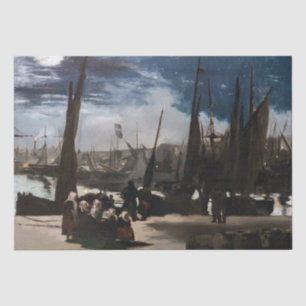 Edouard Manet - Der Hafen von Boulogne durch Mondl Seidenpapier
