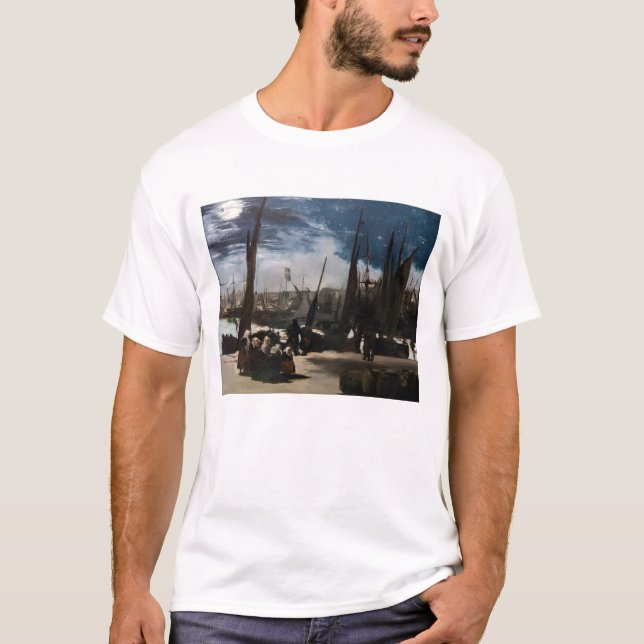 Edouard Manet - Der Hafen von Boulogne durch Mondl T-Shirt (Vorderseite)