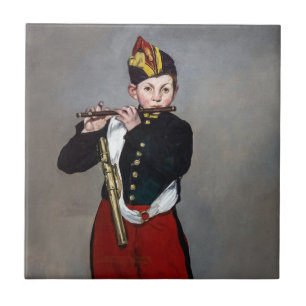 Edouard Manet - Der Pfeifer / Junger Flötist Fliese