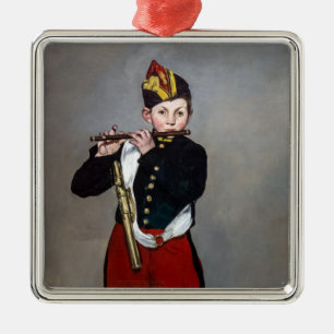 Edouard Manet - Der Pfeifer / Junger Flötist Ornament Aus Metall
