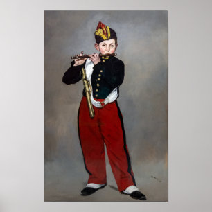 Edouard Manet - Der Pfeifer / Junger Flötist Poster