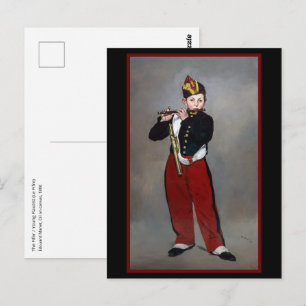 Edouard Manet - Der Pfeifer / Junger Flötist Postkarte