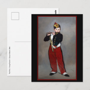 Edouard Manet - Der Pfeifer / Junger Flötist Postkarte